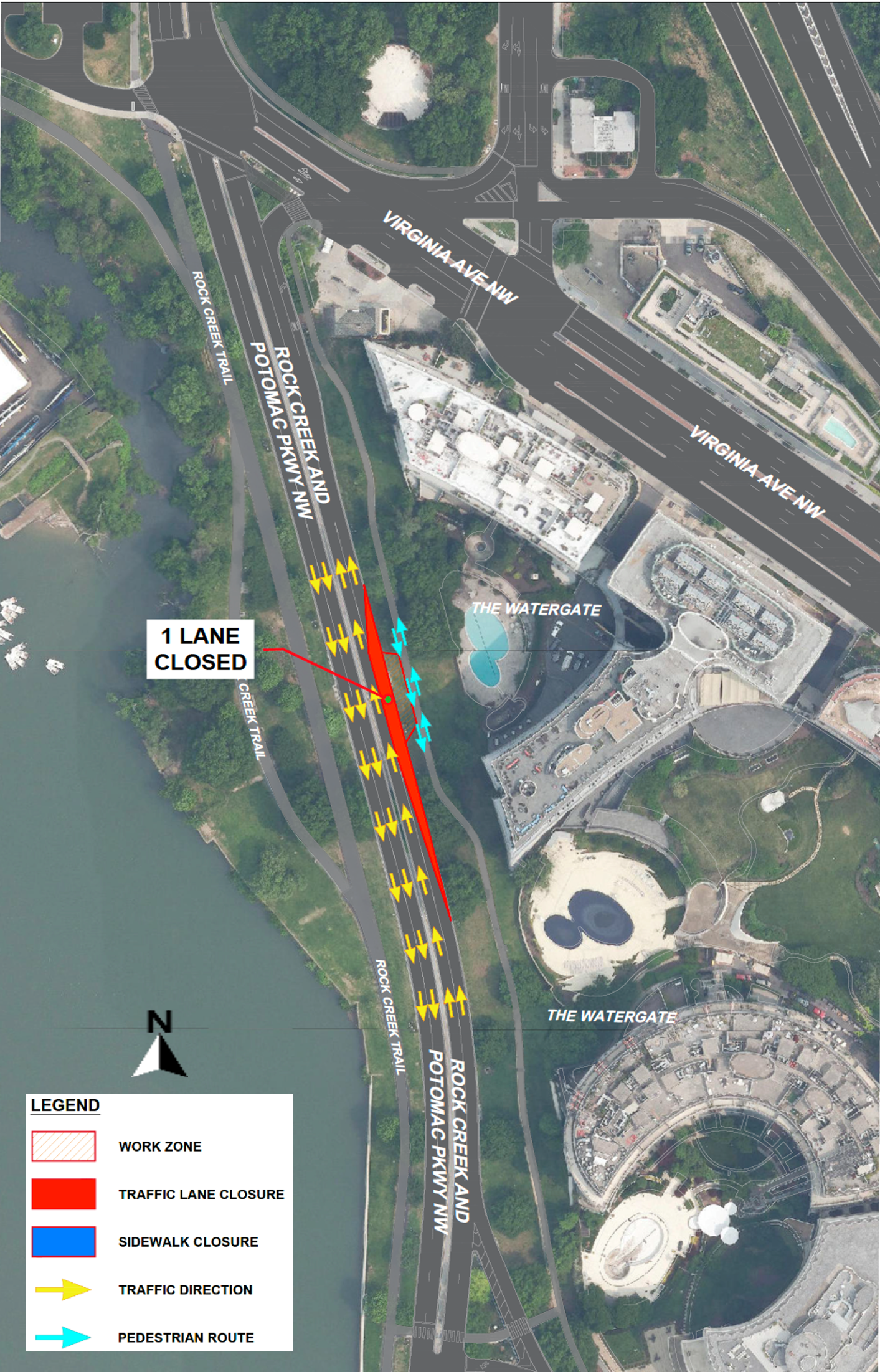 Rock Creek and Potomac Parkway, NW Work (Map A) 