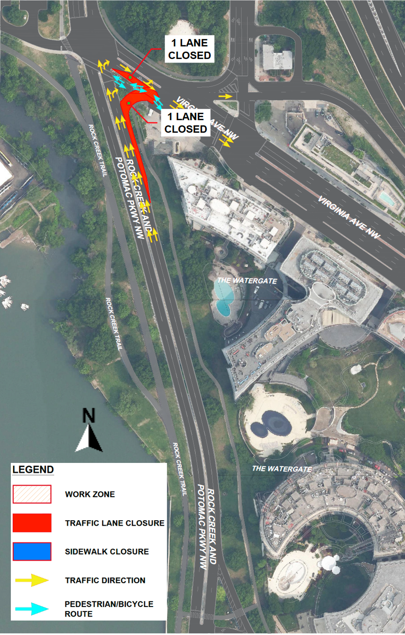 Virginia Avenue, NW Work (Map D) 
