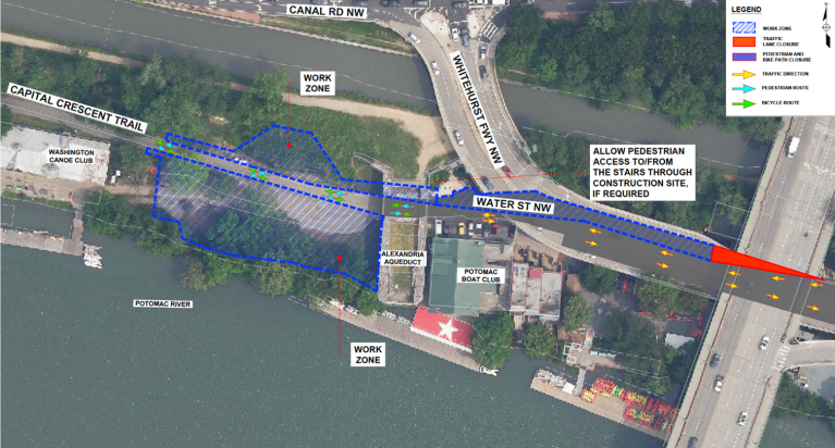 Water Street Potomac River Tunnel Traffic Advisory